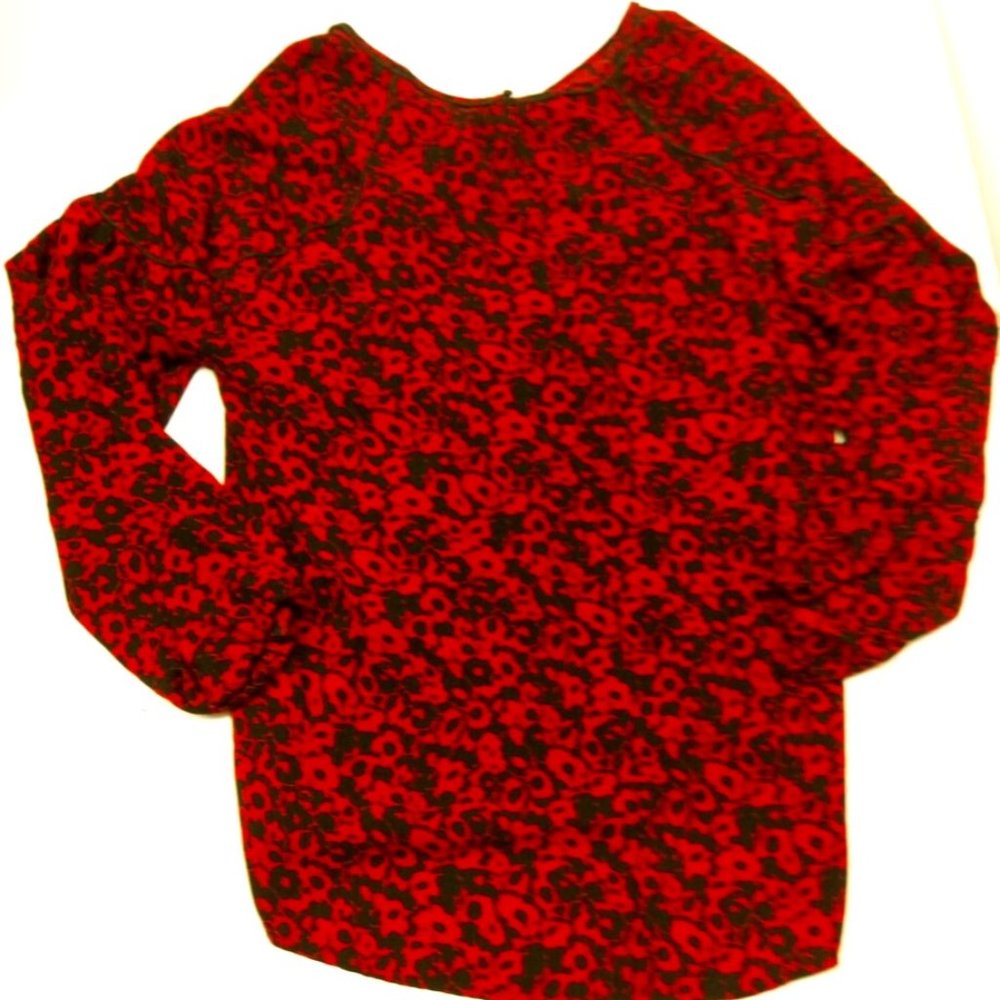 Lane Bryant Red & Black Top Size 14/16 - Picture 3 of 6
